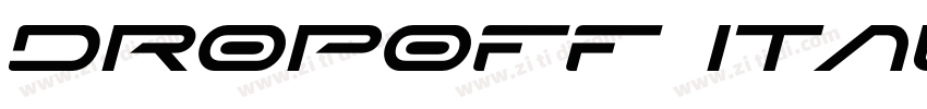 Dropoff Italic字体转换